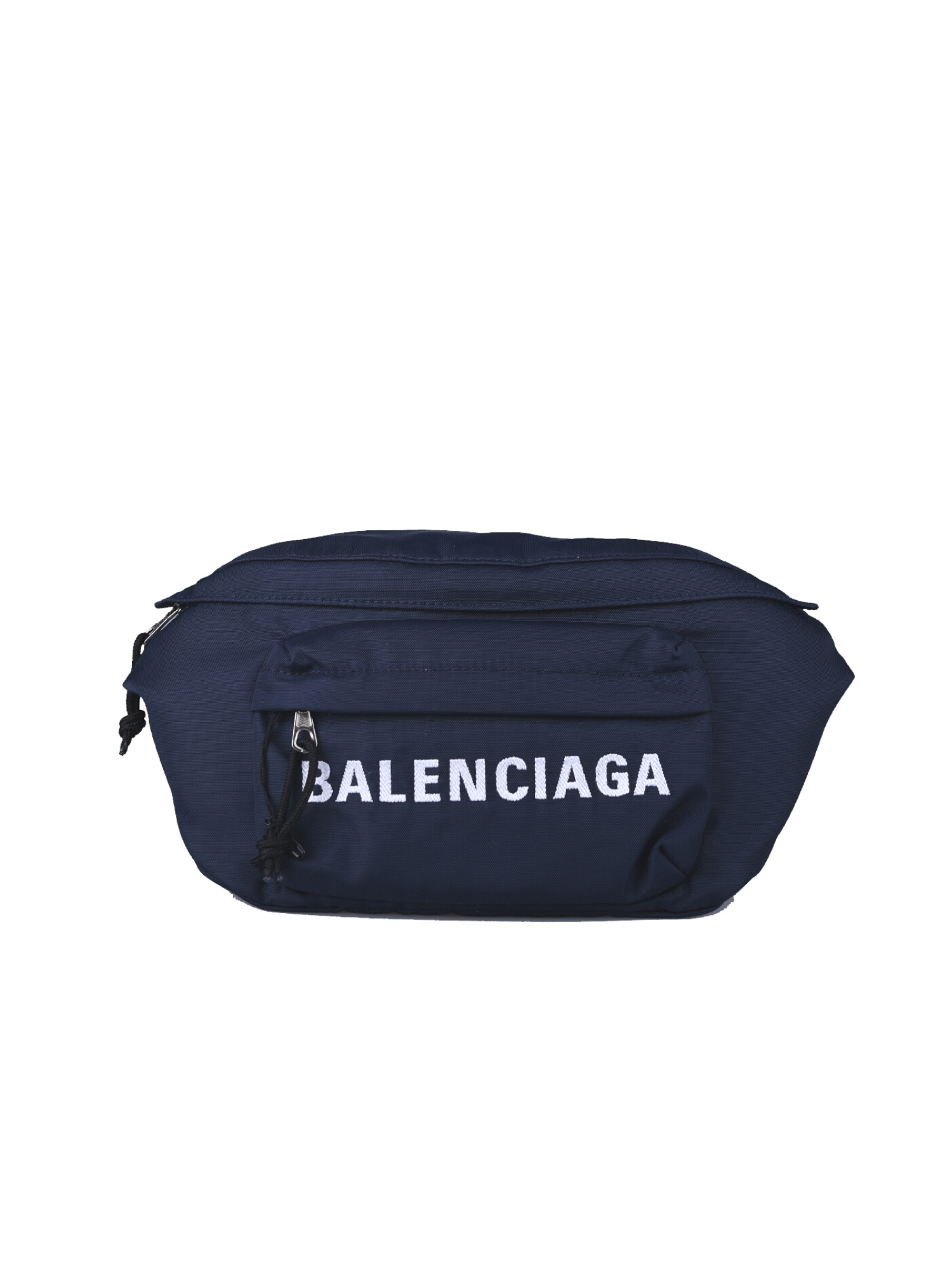 BALENCIAGA NAVY LOGO WHEEL BELT BAG FANNY PACK - CRTBLNCHSHP