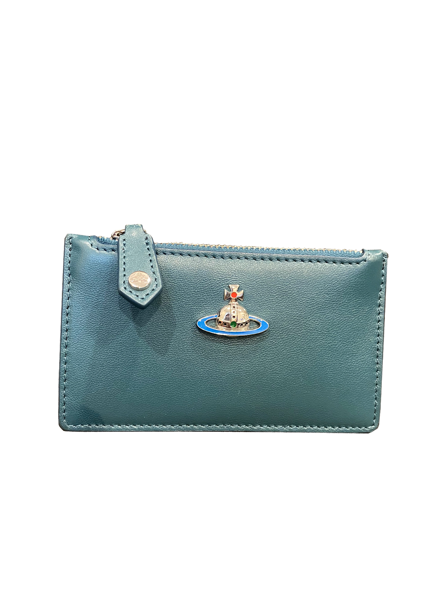 Vivienne Westwood Emma Slim Long Card Holder in Blue