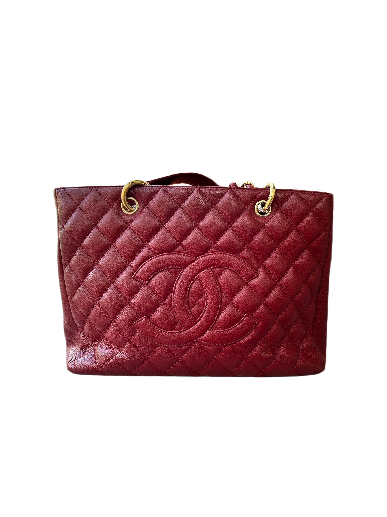 Chanel gst red online caviar